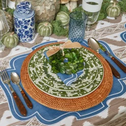 Eve Blue Linen Napkins (Set Of 4)