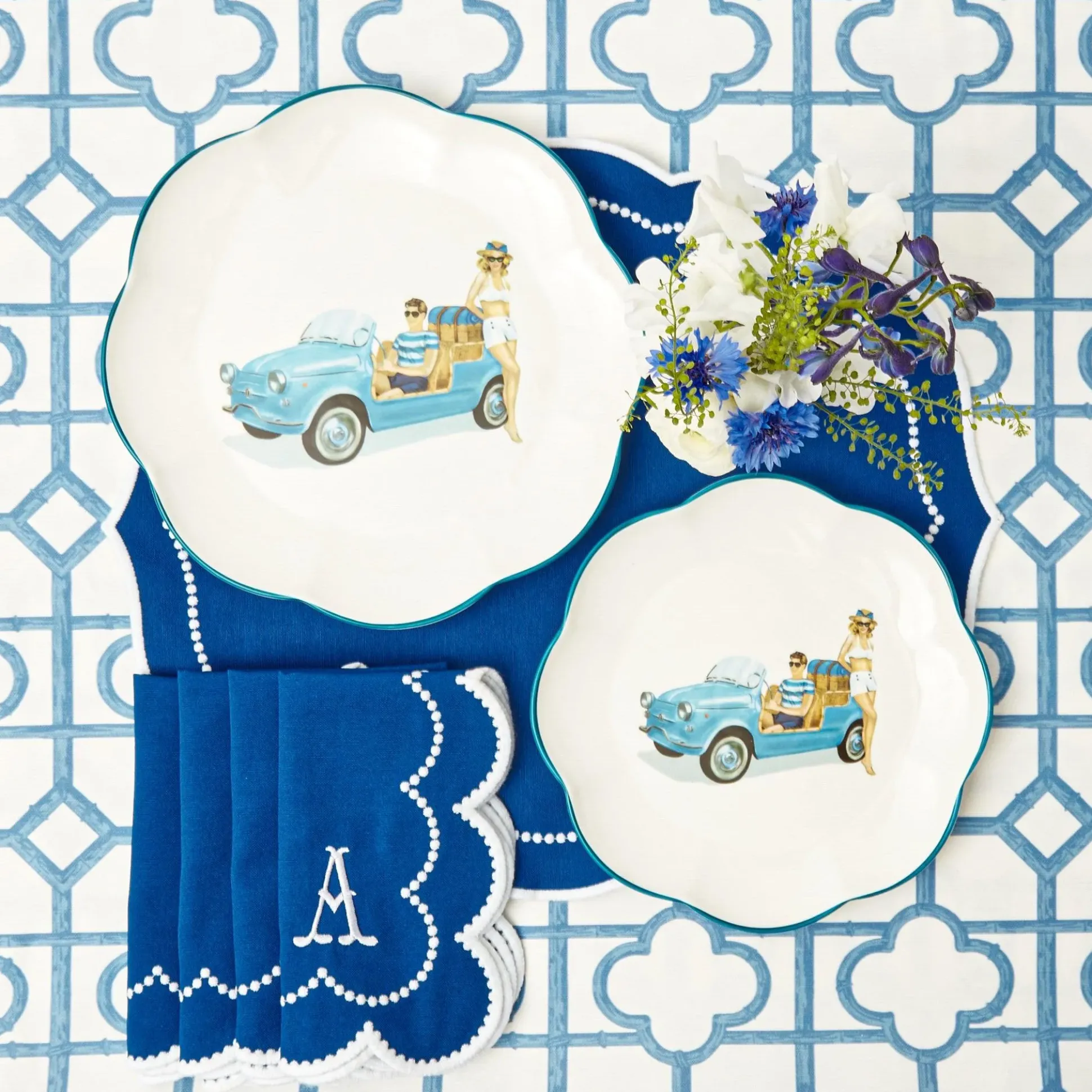 Fiat Jolly Dinner & Starter Plates (Set Of 8)