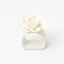 Fiore Porcelain Napkin Rings (Set Of 4)