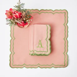 Fleur Pink Napkins (Set Of 4)