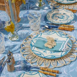 Fleur Turquoise Napkins (Set Of 4)