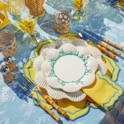 Fleur Yellow Placemats & Napkins (Set Of 4)