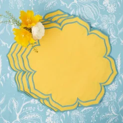 Fleur Yellow Placemats (Set Of 4)