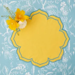 Fleur Yellow Placemats (Set Of 4)