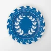 French Blue Garland Dinner Plate