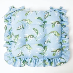 Frilled Lily Of The Valley Seat Pad Cushion