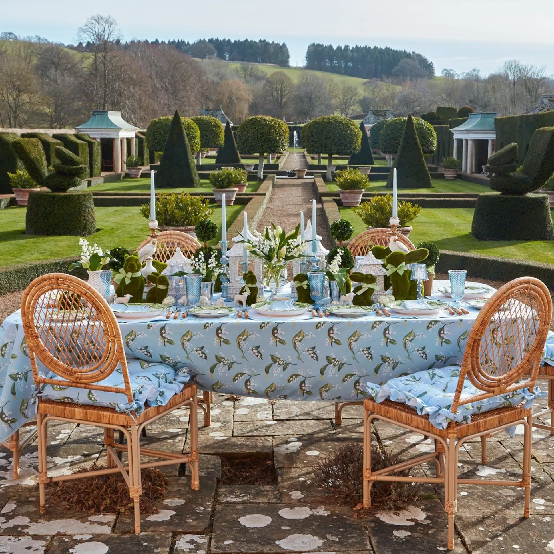 Frilled Lily Of The Valley Seat Pad Cushion