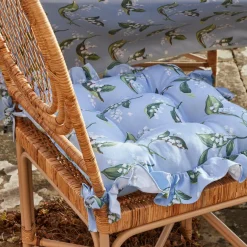 Frilled Lily Of The Valley Seat Pad Cushion