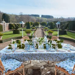 Frilled Lily Of The Valley Seat Pad Cushion (Set Of 4)