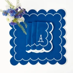 Gabrielle Blue Placemats & Napkins (Set Of 4)
