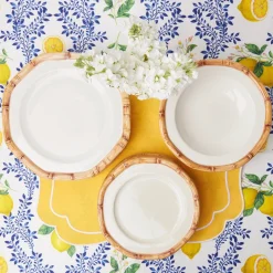 Geometric Bamboo Bowl