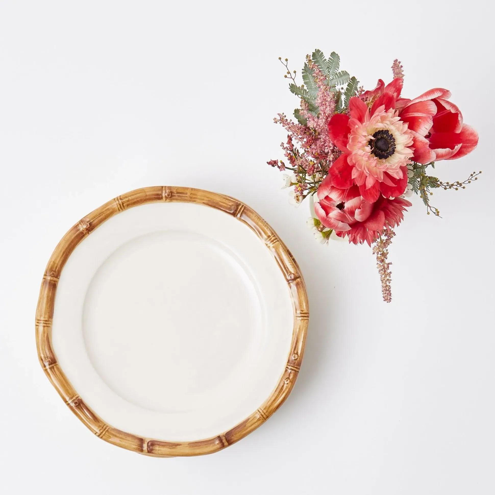 Geometric Bamboo Starter Plate (Set Of 4)