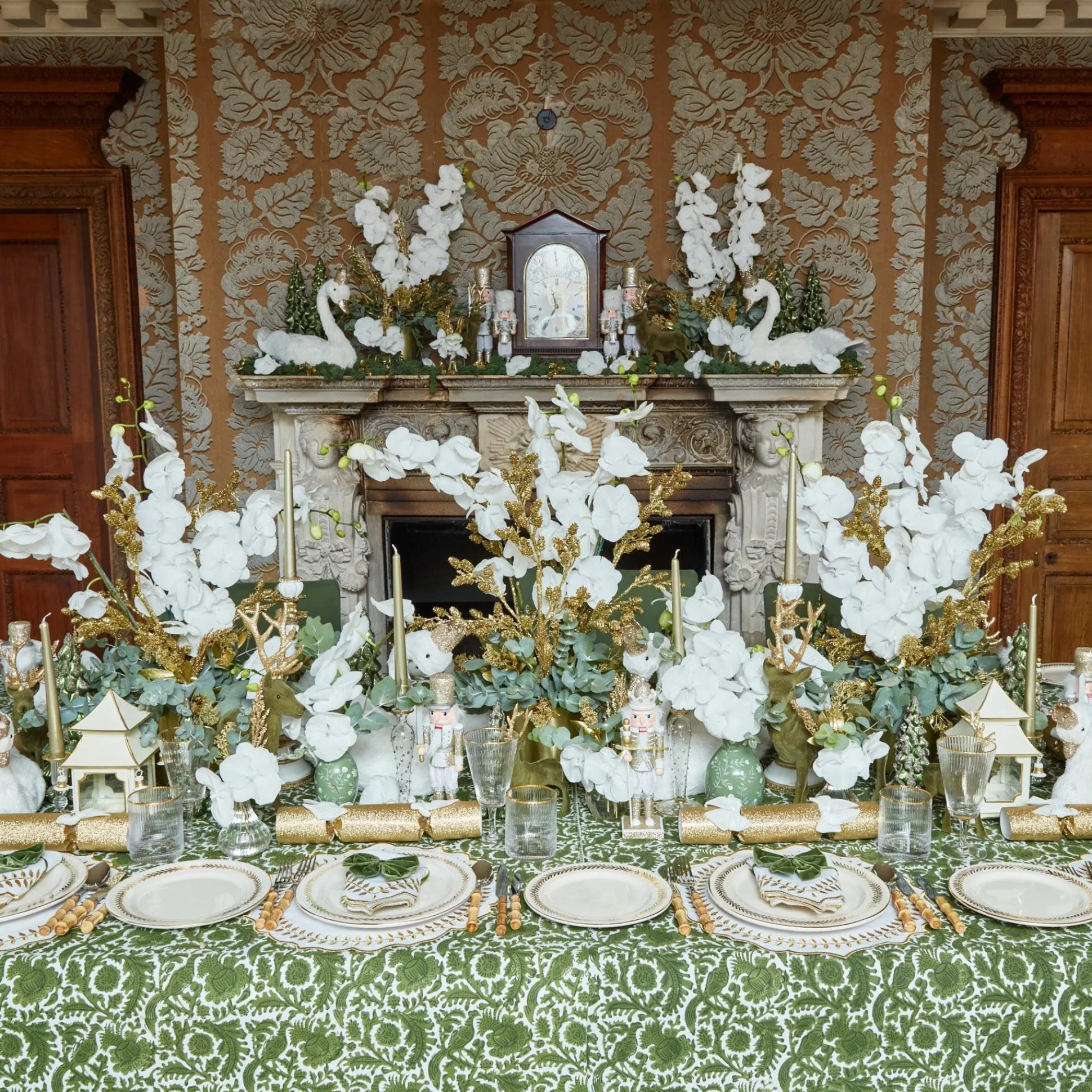 Gold Garland Dinner Plates (Set Of 4)