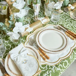 Gold Garland Dinner Plates (Set Of 4)