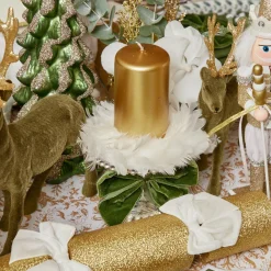 Gold Pillar Candles (Set Of 4)