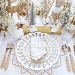 Gold Snowflake Napkins (Set Of 4)