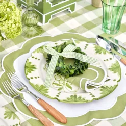 Green Applique Napkins (Set Of 4)