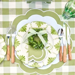 Green Applique Napkins (Set Of 4)