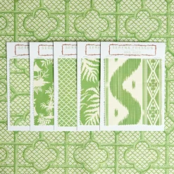 Green Bamboo Trellis Fabric