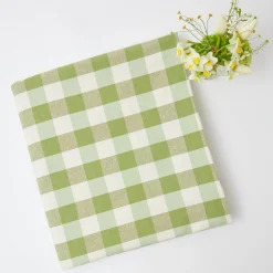 Green Gingham Tablecloth