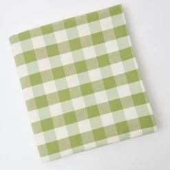 Green Gingham Tablecloth
