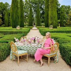 Green Ikat Tablecloth