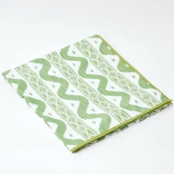 Green Ikat Tablecloth