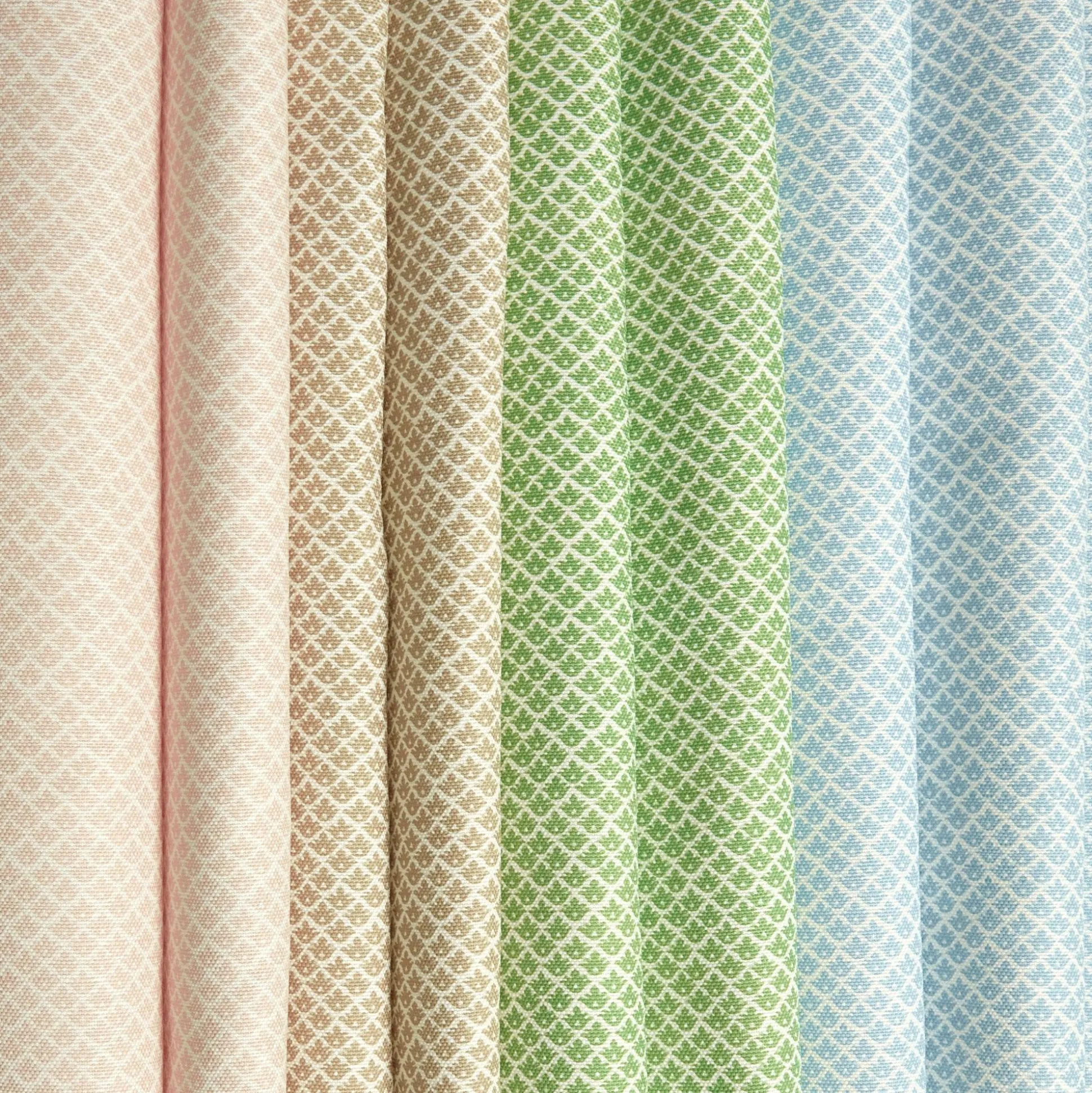 Green Lotus Flower Fabric