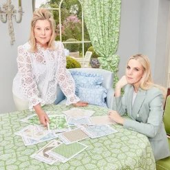 Green Lotus Flower Fabric