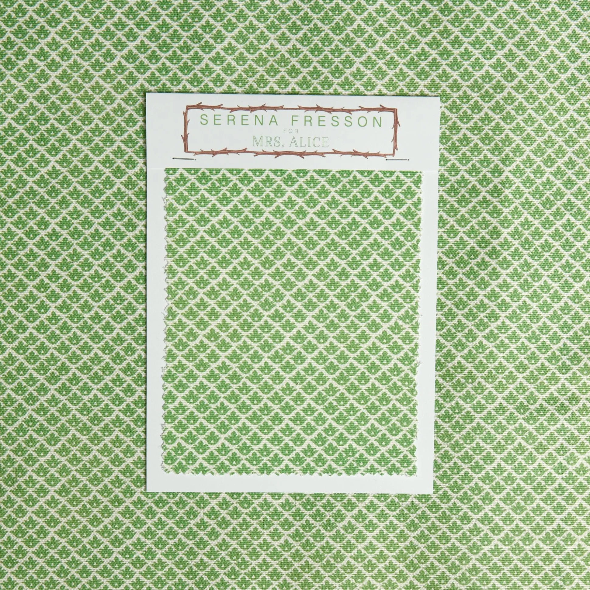 Green Lotus Flower Fabric