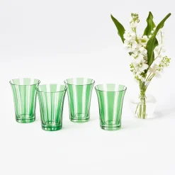 Green Positano Glasses (Set Of 4)