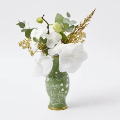 Hand Painted Tole Bud Vases (Set Of 3)