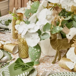 Hand Painted Tole Bud Vases (Set Of 3)