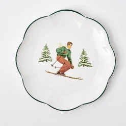 Heidi & Hans Skier Dinner Plate (Set Of 4)