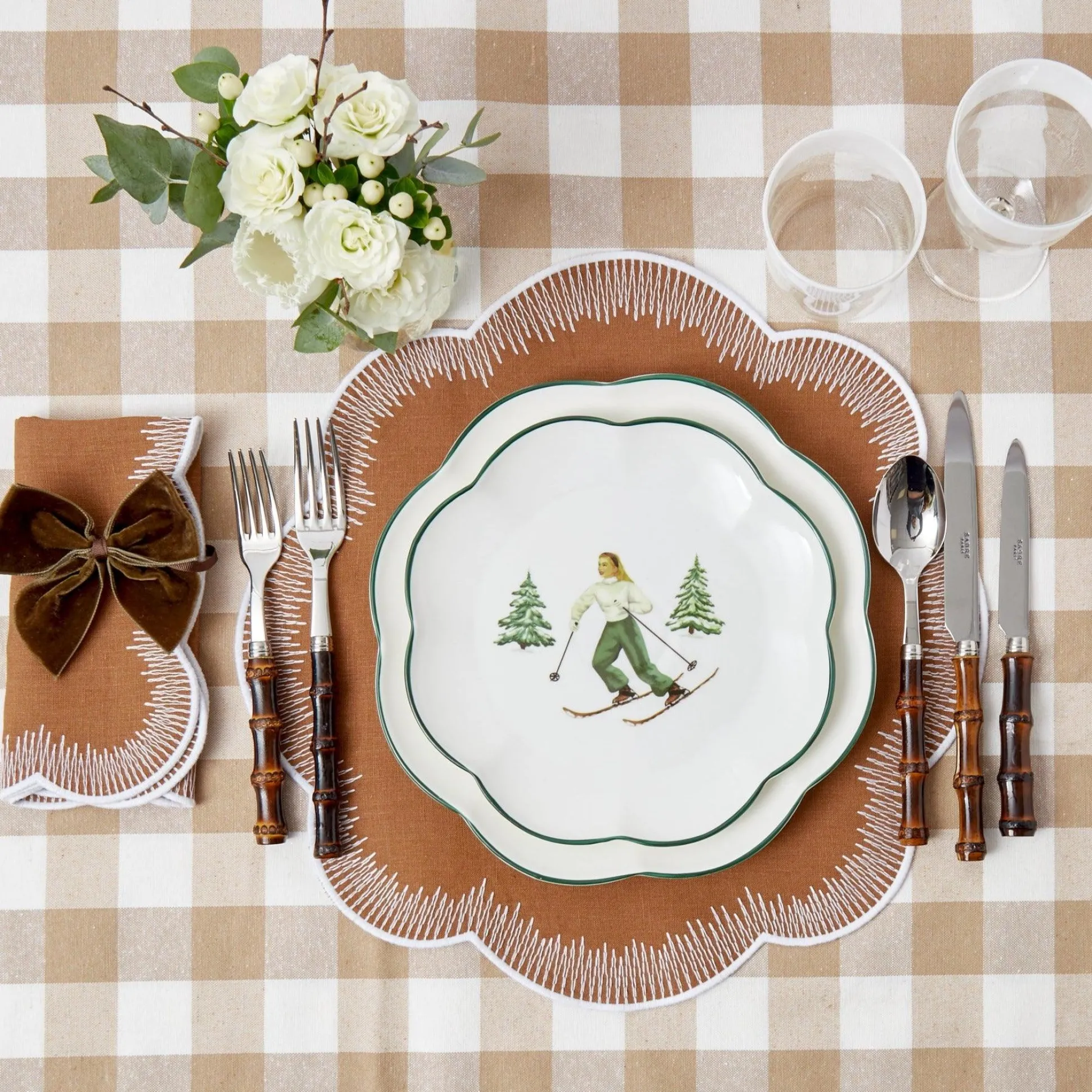 Heidi & Hans Skier Starter Plates (Set Of 4)