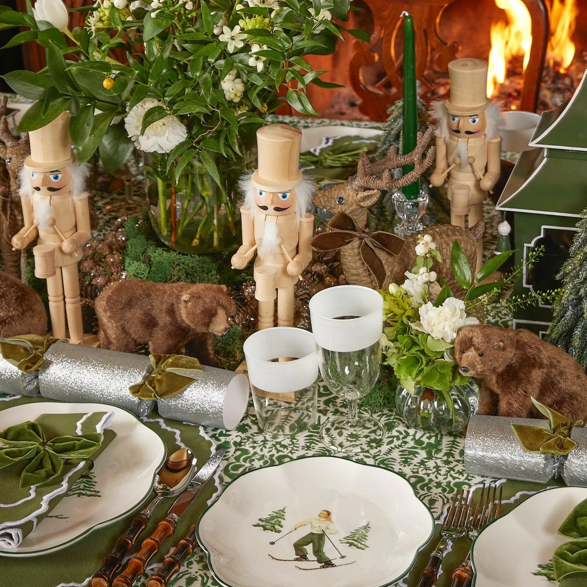 Heidi & Hans Skier Starter Plates (Set Of 4)