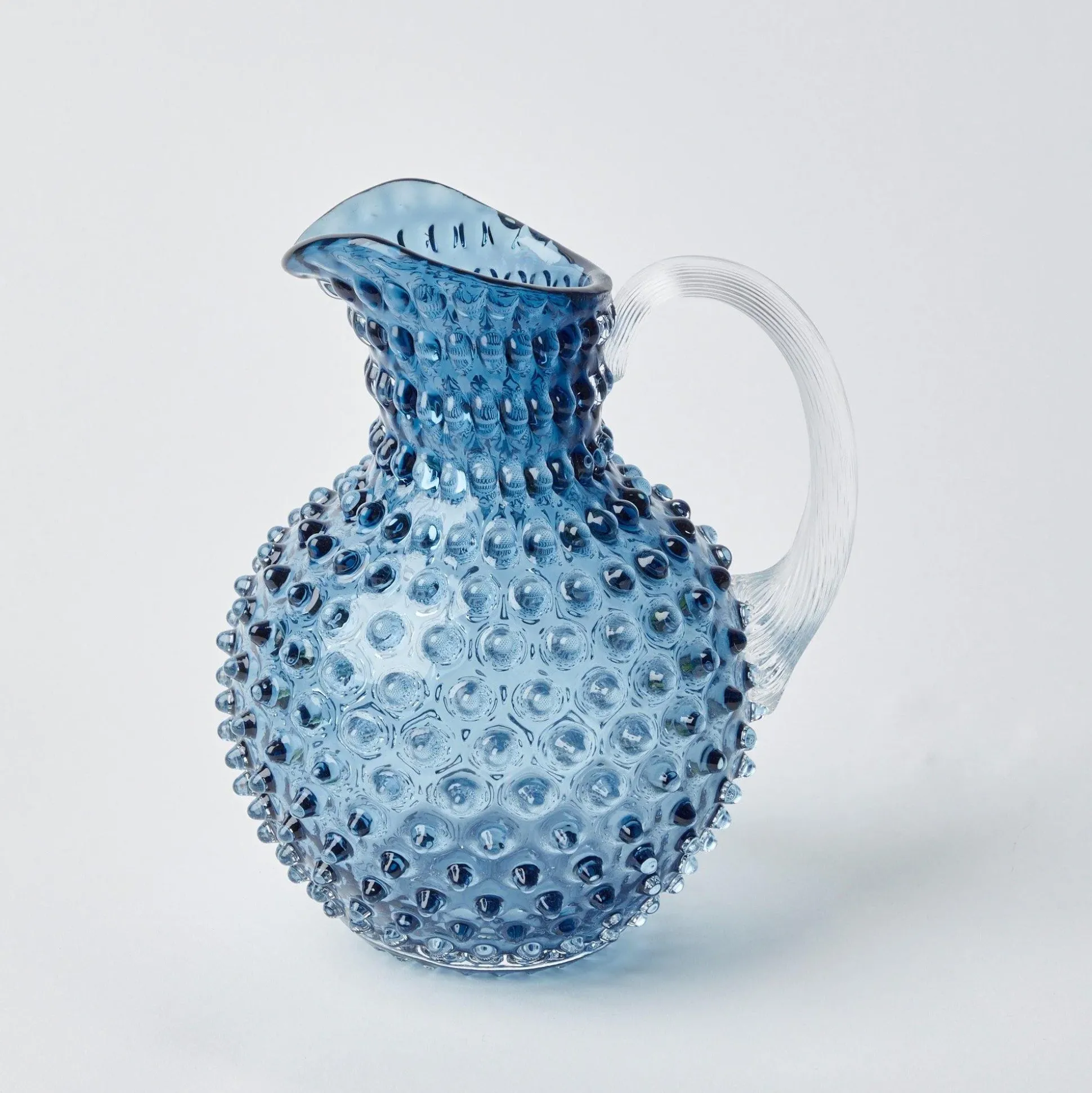 Hobnail Navy Glasses & Jug Set
