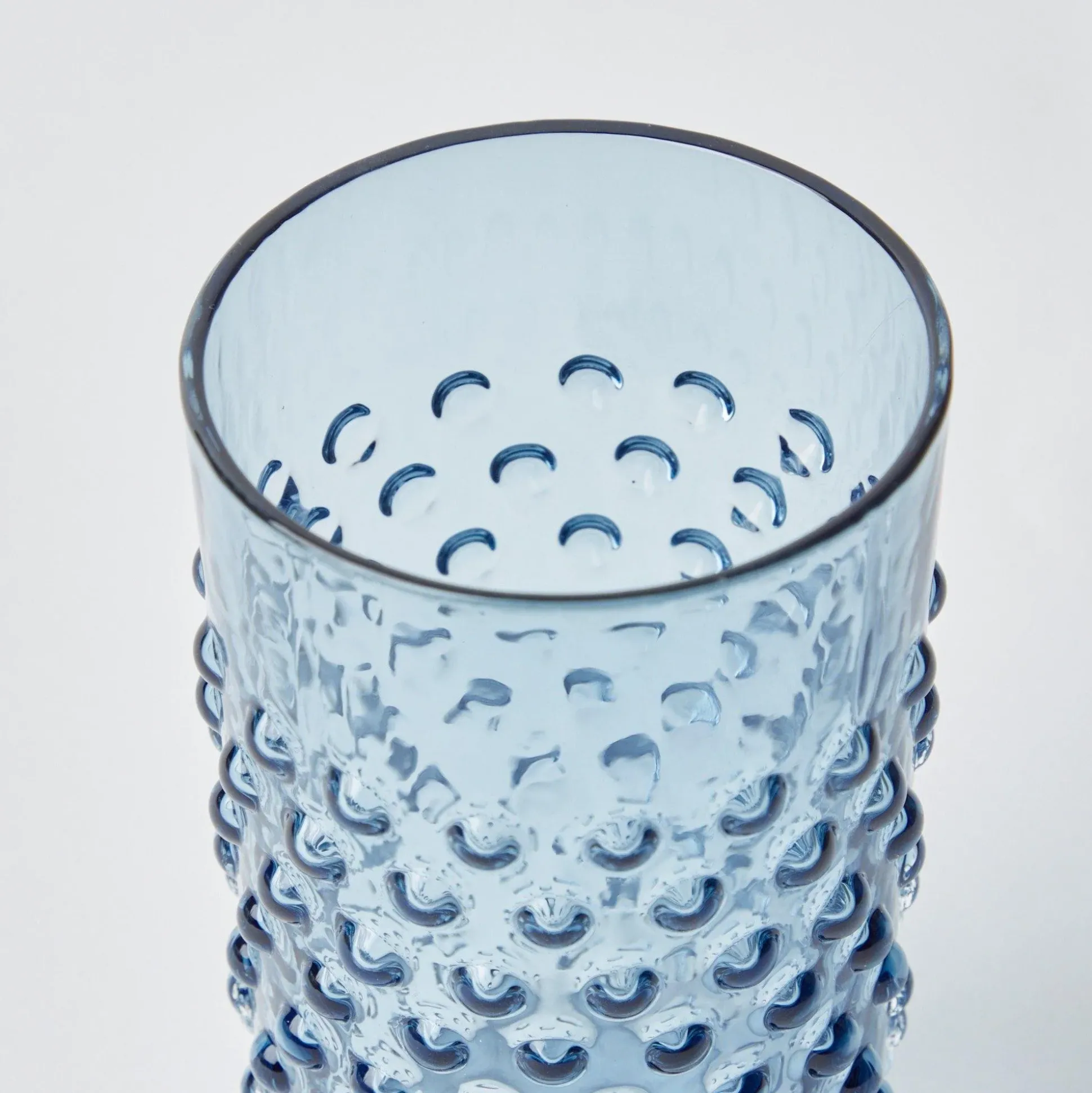 Hobnail Navy Glasses (Set Of 6)