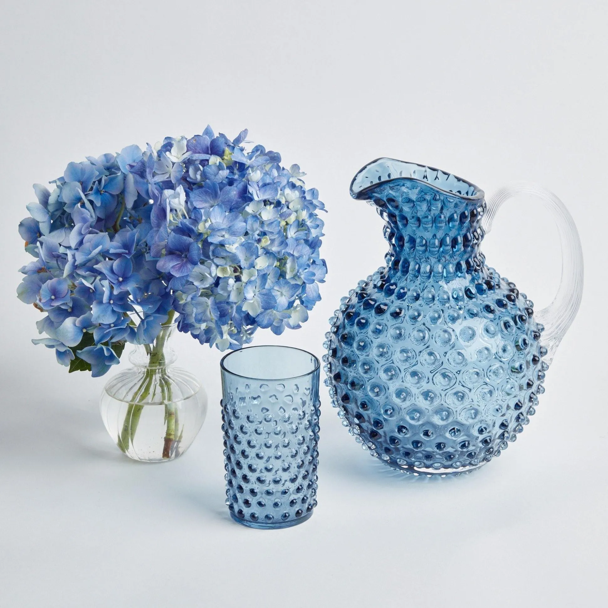Hobnail Navy Jug