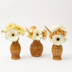 Honey Rattan Vase (Set Of 3)