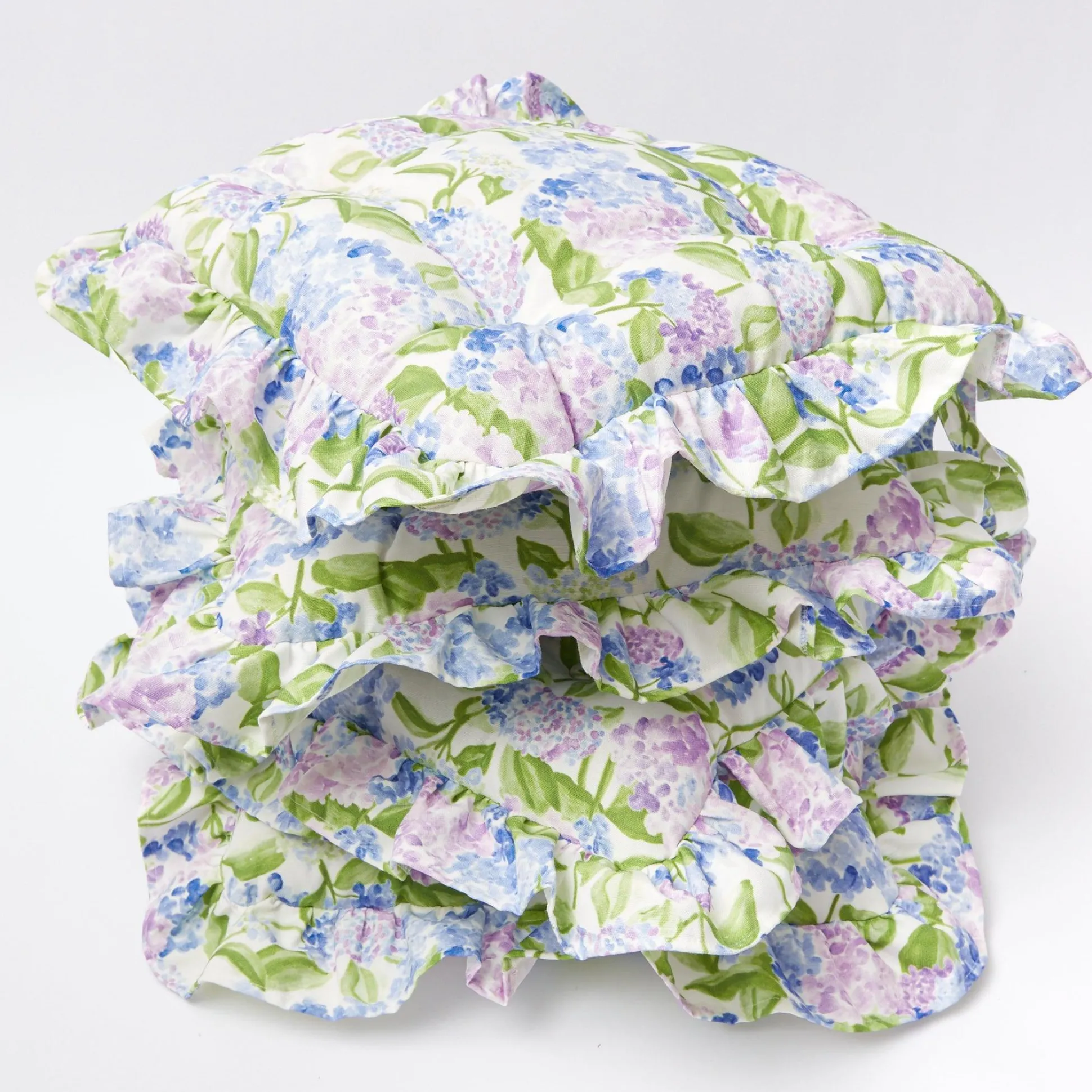 Hydrangea Seat Pad Cushions (Set Of 4)