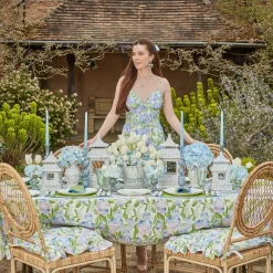 Hydrangea Seat Pad Cushions (Set Of 4)