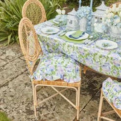 Hydrangea Seat Pad Cushions (Set Of 4)