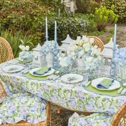 Hydrangea Seat Pad Cushions (Set Of 4)