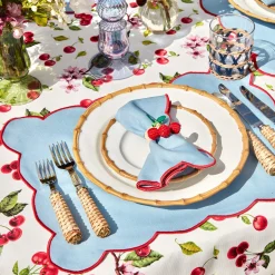 Ink Raffia Water Glasses (Set Of 4)