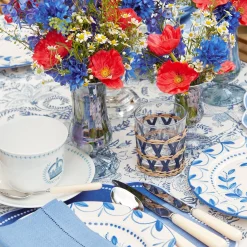 Ink Raffia Water Glasses (Set Of 4)