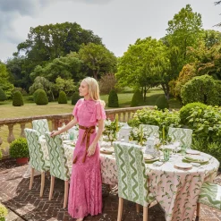 Isla Green & Pink Placemats & Napkins (Set Of 4)