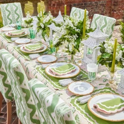 Isla Green & Pink Placemats & Napkins (Set Of 4)