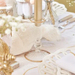 Joy Gold Fluted Candle Holder (Pair)