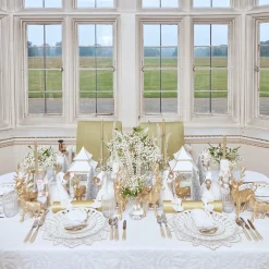 Joy Gold Fluted Candle Holder (Pair)